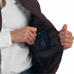 New Custom Design Warm Unisex Black Puff Light <b>Padded</b> Waterproof <b>Heated</b> Hooded Streetwear Jacket - Product Image 2