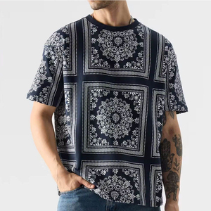 เสื้อยืดโอเวอร์ไซส์ผู้ชาย ผ้าแคนวาส ระบายอากาศได้ดี คุณภาพสูง เนื้อผ้าหนา ทรงหลวม แขนสั้น สไตล์ลำลอง สตรีทแวร์ ดีไซน์เรียบง่าย - Product Image 1