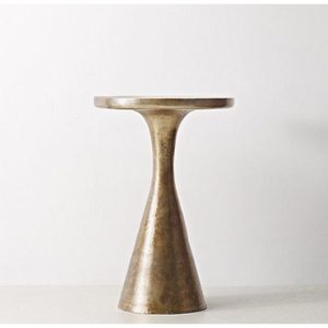 Round Brass Coffee Table Midcentury Modern Antique Finish Handmade Metal Frame Living Room Furniture Handmade Side Table - Product Image 6