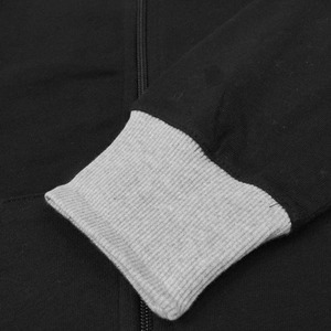 เสื้อฮู้ดซิปผู้ชายแบบกำหนดเอง ผ้าคอตตอนผสม ผลิตตามสั่ง ขายส่ง เสื้อฮู้ดซิปเต็มตัวสำหรับฤดูหนาว อุ่นสบาย พร้อมปักโลโก้ - Product Image 4