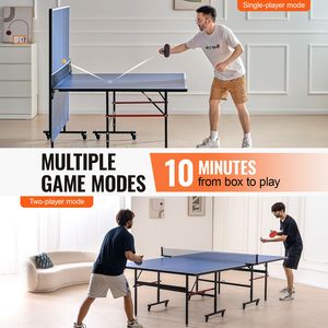 Portatile # # # # Set da Ping Pong Pieghevole in MDF per Interni, Gioco Veloce e Trasportabile - Product Image 5