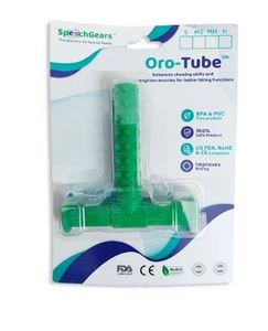 Mordedor Sensorial de Silicona Verde en Forma de T, Juguete Texturizado para Masticar, Tubo con Puntos de Dureza Media para Bebés y Adultos - Product Image 5