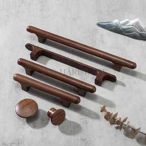 Manijas de Madera Natural para Puertas Interiores, Hechas a Mano, de Madera Maciza, para Puertas de Hogar, Oficina, Hotel, Armarios, Muebles, OEM - Product Image 4