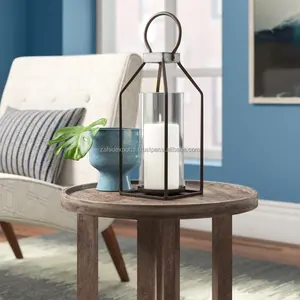 Handmade Bamboo & Metal <b>Lantern</b> <b>Candle</b> Holder for Premium Home Decor Christmas Designer Zahid Exports India - Product Image 6