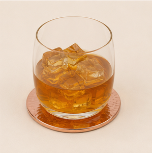 Eco-Friendly Hand-Hammered Solid Copper Coasters Metal <b>Cup</b> <b>Mats</b> For Home Bar And Restaurant Durable Antique Style Drinkware - Product Image 2