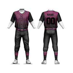 Tenues de baseball de qualité supérieure, ensembles complets en polyester, pour jeunes et adultes, clubs, entraînement, kits d'uniformes de baseball et de softball - Product Image 4