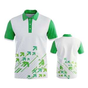 Vente en gros de maillots de sublimation en polyester avec logo personnalisé pour enfants, polo blanc imprimé pour polo - Product Image 5