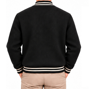 <b>Men</b> Wool Varsity Bomber <b>Jacket</b> OEM ODM Custom Color Size Design Wholesale Factory Supplier Winter Casual Outerwear <b>jackets</b> - Product Image 5