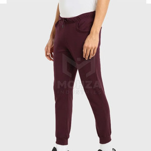 Vente en gros de pantalons de jogging décontractés en toile pour hommes avec logo personnalisé, coupe ample, service OEM, 100% coton - Product Image 2