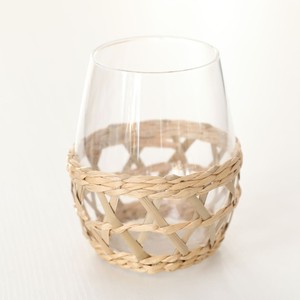 Couverture de tasse tissée décorative jetable en jonc de mer écologique pour boissons, accessoires de support de gobelets en verre en papier - Product Image 1