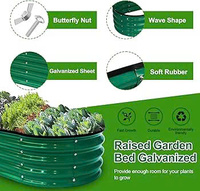 Bac à plantes surélevé en acier inoxydable pour jardin, mobilier d'extérieur, OEM ODM, durable, écologique, pour fleurs - Vente en gros