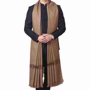 Châle en laine pour homme, doux, blanc, traditionnel, drapé, pour l'hiver, chaud, léger, OEM - Product Image 2