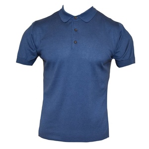 Polo de Alta Gama para Hombre, Estilo Casual de Negocios, Color Sólido, Manga Corta, Transpirable, con Botones Cómodos - Product Image 1
