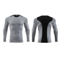 Ensemble de survêtement de compression imprimé pour hommes, idéal pour la musculation et le fitness, avec pantalon de sport et collants de compression pour la gym, imprimé par transfert thermique