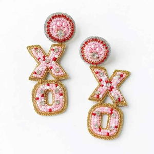 Boucles d'oreilles pendantes de mariage en perles de rocaille, accessoire de mode tendance pour cadeaux festifs, créoles et clous d'oreilles en perles de verre par MD HANDICRAFTS - Product Image 1