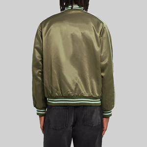 Satin <b>Baseball</b> <b>Jacket</b> Custom High Quality Solid Color Varsity <b>Jacket</b> Fashion Satin Varsity <b>Jacket</b> <b>for</b> <b>Men</b> - Product Image 3