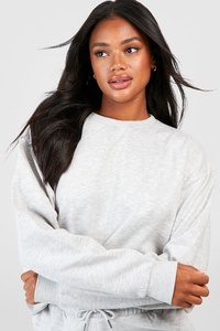 Women's Casual Spring Breathable Pullover Sweatshirt <b>Lounge</b> Suit <b>Two</b>-<b>Piece</b> Tracksuit Shorts Wholesale Available Solid Pattern - Product Image 3