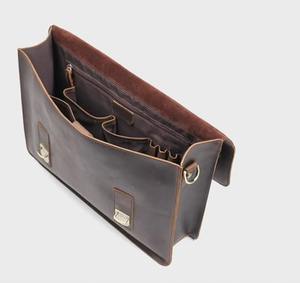 Sac à bandoulière en cuir pour ordinateur portable, sacoche de bureau exécutive, sac à main pour homme, porte-documents LLB-0385 - Product Image 5