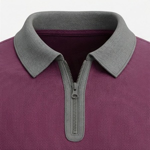 Premium 100% Cotton <b>Half</b> Zip Loose Fit Breathable Customized Color Polo <b>Shirts</b> For Mens High Quality Sports Apparel - Product Image 4