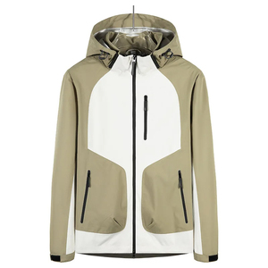 Custom Men Sporty Hooded Waterproof <b>Canvas</b> <b>Jacket</b> Breathable Windproof Outdoor Rain <b>Jacket</b> Streetwear Style - Product Image 2
