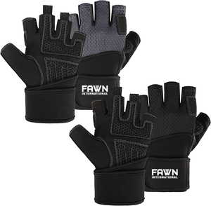 Gants d'entraînement en silicone légers Fawn International, antidérapants, avec fermeture à lacets, pour la musculation et la remise en forme (unisexe) - Product Image 1
