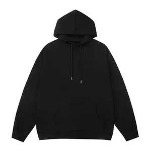 Oem 100% Cotton Heavyweight Fleece <b>Pullover</b> <b>Men</b> Hoodies Drop Shoulder Thick Blank Quick Dry Breathable Winter - Product Image 4