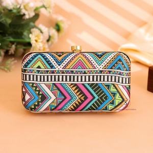 Nouveauté : Pochette de soirée pour femme imprimée zig-zag, sac à main Sagun, cadeau de retour avec bandoulière chaîne détachable - Product Image 5