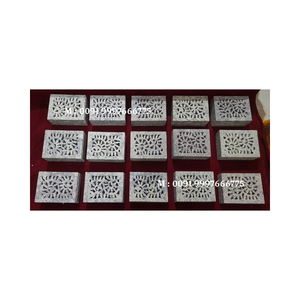 Caja de Joyería de Piedra Jabonosa Natural con Forma Rectangular, Diseño Floral Hecho a Mano con Superficie Brillante, Ideal para Regalos de Boda para Invitados - Product Image 5