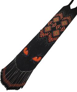 สร้อยคอประดับลูกปัดสีดำสุดฮิต "ดวงตาหมาป่า" งานแฮนด์เมดลายชนเผ่ารูปทรงเรขาคณิต เครื่องประดับยูเครนลึกลับ เหมาะสำหรับเป็นของขวัญ - Product Image 2