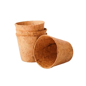 Maceta de fibra de coco apilable con borde rígido para líneas transportadoras y viveros, la mejor solución de manejo eficiente. - Product Image 2