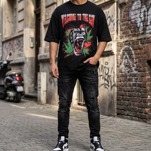 Camiseta Premium para Hombre con Estampado Gráfico, 100% Algodón, Tejido Jersey de 180 GSM |   Camiseta casual transpirable de manga corta con cuello redondo y corte regular - Product Image 2