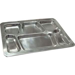 Stainless Steel Plates SS Dinner Plates Indian Thali Mess Tray Serving Tray. Indian Thali Plate - Product Image 1