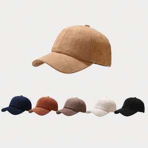 Gorra de Béisbol de Gamuza de Lujo de Alta Calidad, Gorra de Perfil Bajo Estilo Dad Hat, Gorra Deportiva de Moda Hip Hop, Gorras de Gamuza, Gorra de Béisbol - Product Image 1