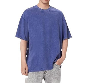 เสื้อยืดผู้ชายแบบหนา 300GSM คุณภาพสูง ขายดี ผลิตตามสั่ง ผ้าฝ้าย 100% ระบายอากาศได้ดี ไซส์ใหญ่ ทรงไหล่ตก - Product Image 2