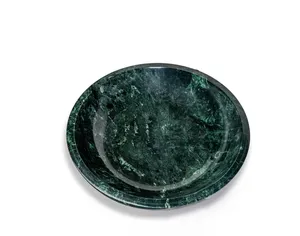Bols de service décoratifs multifonctionnels en marbre vert moderne pour la maison, la cuisine et la salle à manger, pour le Ramadan et Diwali - Product Image 1