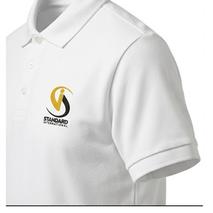 Polo Blanco Premium de Manga Corta Personalizable, Ropa Casual y de Negocios, Camiseta Polo de Algodón Piqué Transpirable para Hombre - Product Image 4
