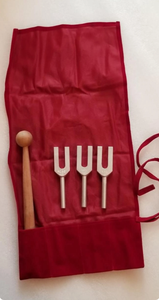 Silver Color <b>Angel</b> <b>Crystal</b> Tuning Forks - with Mallet and Velvet Pouch... - Product Image 4