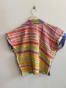 Assorted Handmade <b>Kantha</b> Reversible Quilted Short <b>Jacket</b> Boho Vintage Coat - Product Image 3