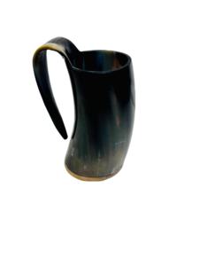 แก้วมักทำด้วยมือแก้วกาแฟรูปเขาสัตว์ไวกิ้งทำจากเขาแก้วมักทำจากเขาสัตว์ธรรมชาติขัดเงาเหมาะสำหรับเป็นของขวัญ - Product Image 3