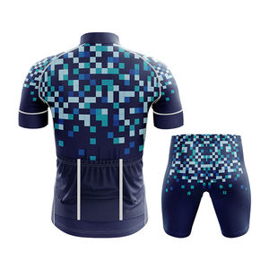 Ensemble de maillot et short de cyclisme fabriqué en usine, entièrement personnalisé, impression numérique, respirant, séchage rapide, uniformes de cyclisme à prix avantageux, OEM - Product Image 2
