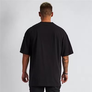 เสื้อยืดเจอร์ซีย์ผู้ชายแบบหนาพิเศษ ผ้าฝ้าย 100% ระบายอากาศได้ดี คอเต่า ไซส์ใหญ่พิเศษ ย้อมสีแบบโอเวอร์ไซส์ - Product Image 1