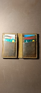 Wholesale Custom Genuine Leather Card Holder Portable Slim <b>RFID</b> Credit Card Case Pocket Mini <b>Wallet</b> LCH-0246 - Product Image 3