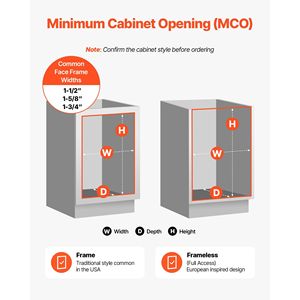 Contenitore per Rifiuti Estraibile da 35 QT per Mobili da Cucina, Bidone in Metallo Resistente, Contenitore per Riciclaggio, Organizzatore per Armadietti - Product Image 5