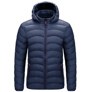 Chaqueta Acolchada Ligera Reversible Personalizada OEM para Hombre, Estilo Casual de Otoño, Transpirable, con Bordado y Relleno de Burbujas - Product Image 2