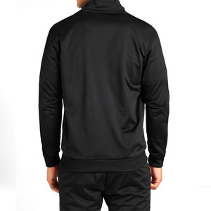 Chaqueta Deportiva Cortavientos para Hombre, Traje Deportivo Ligero e Impermeable con Cremallera Completa, Color Negro, Venta al Por Mayor - Product Image 2