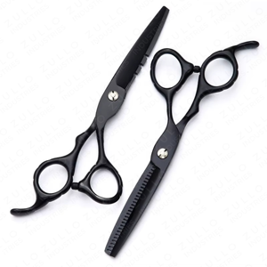 Premium 6 Inch Black Stainless Steel Hair Cutting Scissors Professional Barber Shears Custom Branding Salon <b>Tool</b> - Product Image 5
