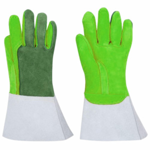 Guantes de Soldadura TIG de Piel de Cabra Reforzada y Piel de Vacuno de Primera Calidad, Resistentes al Fuego, Protección para las Manos, Guantes de Cuero para Bomberos - Product Image 5