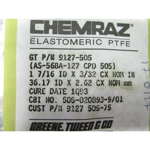 2 Greene Tweed AS-568A-127 Chemraz Oring, CPD 505 - Equipo y piezas de semiconductores de confianza con legado global en el mercado - Product Image 3