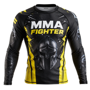 Camiseta Deportiva Personalizada con Logotipo de Luchador de MMA, Unisex, Transpirable, de Secado Rápido, Marca Privada, Hecha en Pakistán - Product Image 2