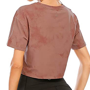 Camiseta Corta Informal para Mujer, Estilo Casual, con Hombros Descubiertos, Tejido Acanalado 100% Algodón, Suave y Elástico, Versátil para Uso Diario - Product Image 2